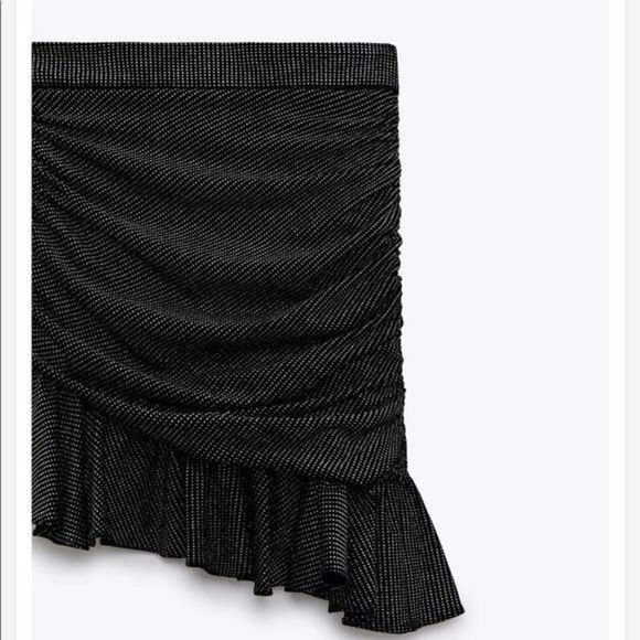 Zara Gathered Sparkly skirt - Picture 6 of 7